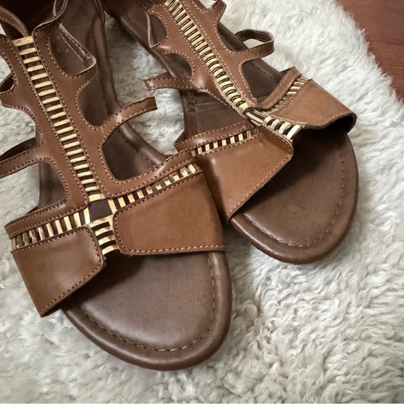 Nicole Light Brown Largo Gladiator Sandal Size 12 - Picture 3 of 10